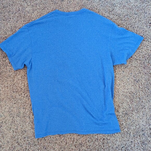 New York City T-Shirt Mens XL Blue Adult State Statue Of Liberty Distressed Logo - Picture 2 of 3